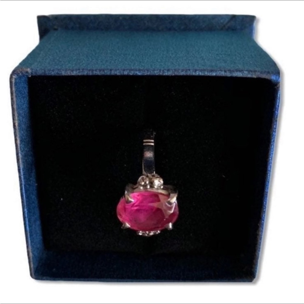 18 K WHITE GOLD RUBY RING 6 - Picture 9 of 10